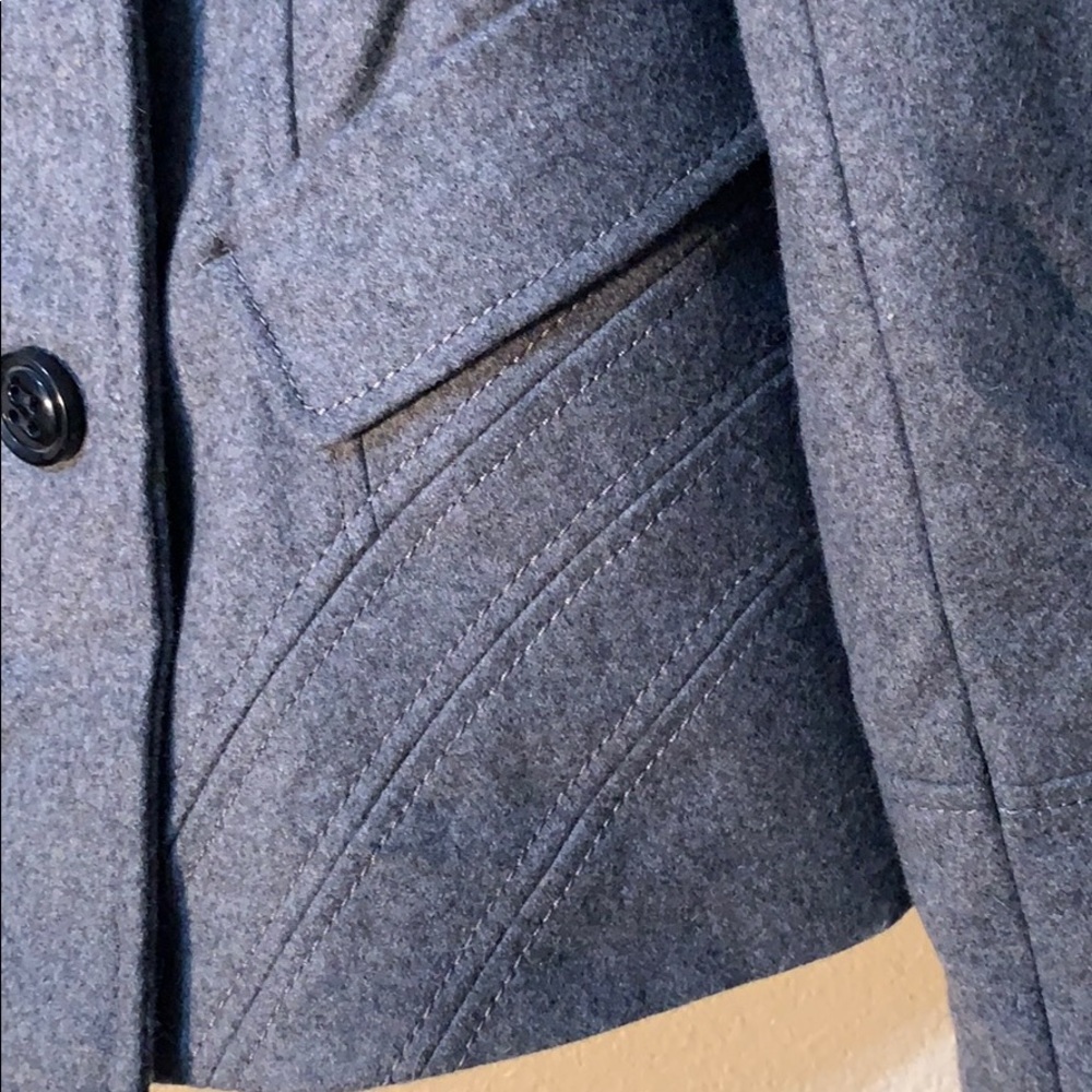 Apostrophe Gray Wool Double-Breasted Coat. - image 5